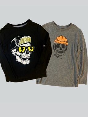 Old Navy Skater Skull Shirt Set